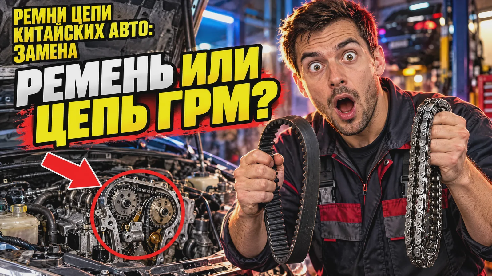 Ремни и цепи ГРМ для китайских авто: замена и сроки