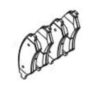 Колодки передние JETOUR  X90 PLUS/JETOUR X70 PLUS см F16-3501080