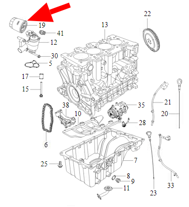 Фильтр масляный TIGGO 2 / 4 / 7 / 7PRO (1.5)/EXEED LX/ARRIZO8/TIGGO 8PRO/ EXEED VX 2.0/TXL не оригин