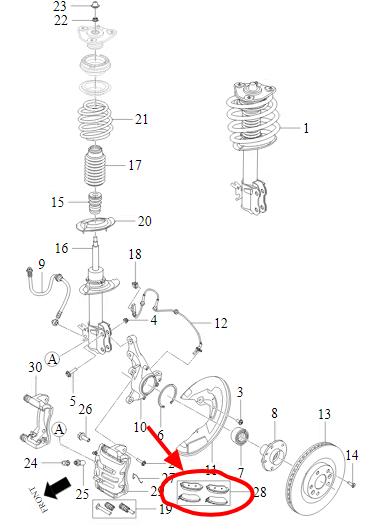 Колодки передние HAVAL F7/H6//M6/EXEED TXL/VX/CS75/8 PRO MAX/H5 HOVER Дизель/HOVER H3NEW turbo