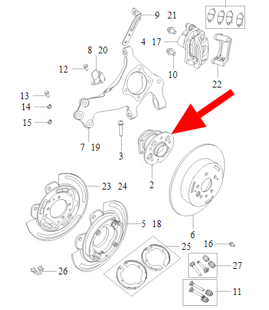 Ступица задняя TIGGO7/4/8/EXEED LX