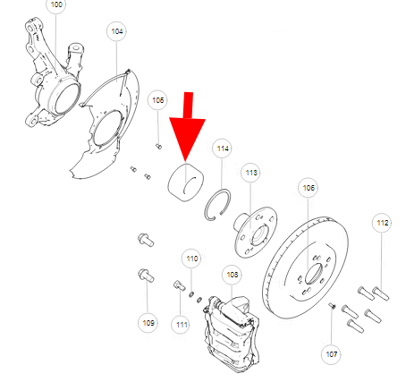 Подшипник ступицы передний HAVAL H6/ F7/F7X/HOVER H6