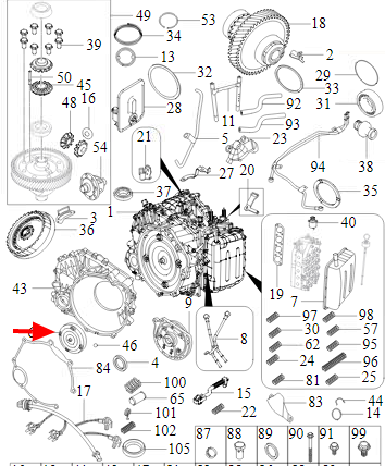 Комплект подшипников конуса CVT-QR019CH
