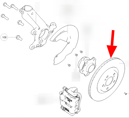 Диск тормозной передний HAVAL JOLION 4 WD